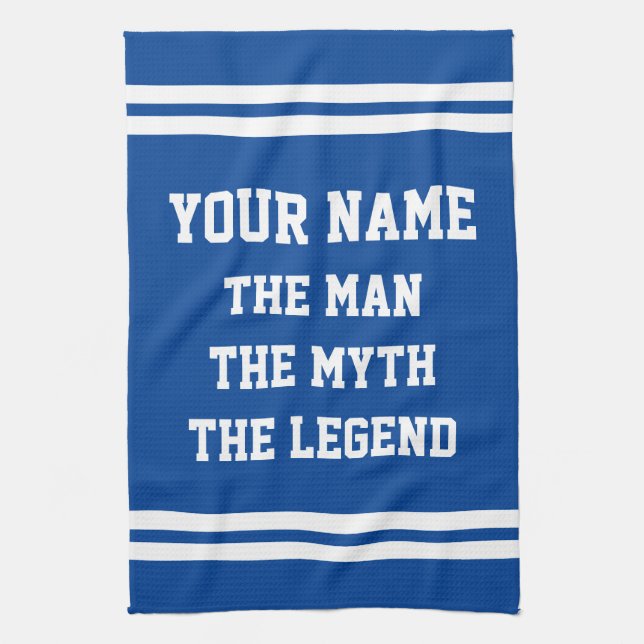 The man myth legend kitchen towel gift for men (Vertical)