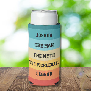 The Man, Myth, Pickleball Legend Personalised Text Seltzer Can Cooler