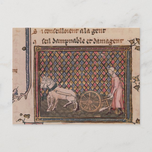 The Man Obliged to Work for a Living Postcard (Front)