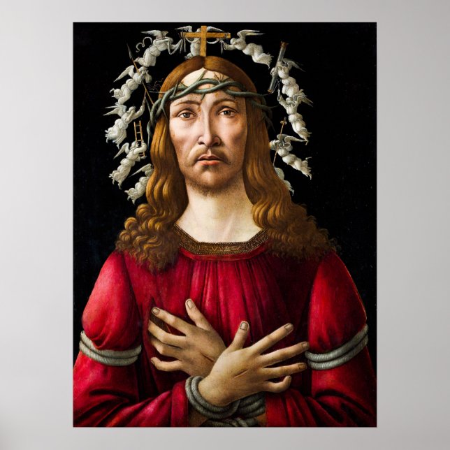 The Man of Sorrows by Sandro Botticelli Poster (Front)