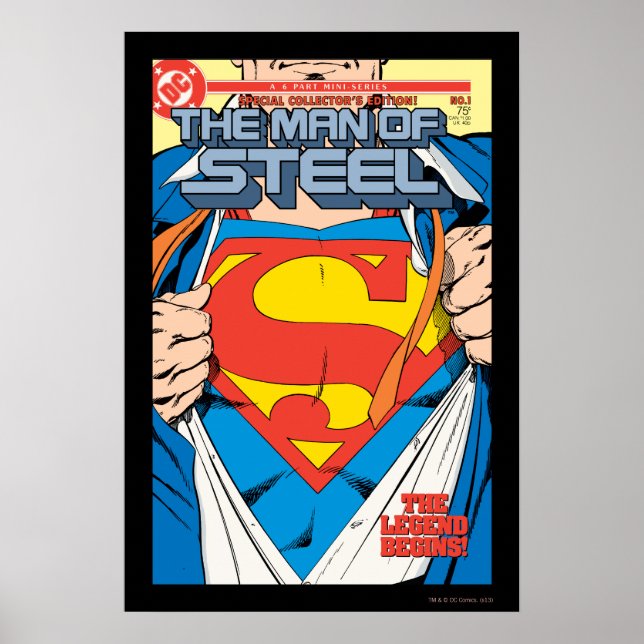 The Man of Steel #1 Collector's Edition Poster (Front)