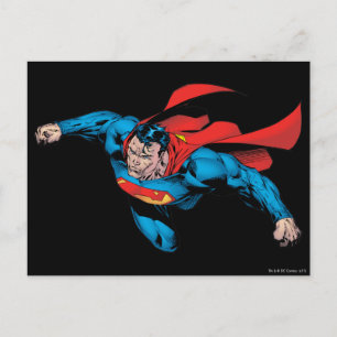 The Man of Steel Comic Style Postcard