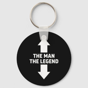 The Man The Legend Funny Barbecue Dad Beer Humour Key Ring