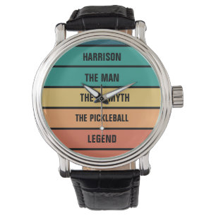 The Man The Myth Pickleball Legend Personalised  Watch
