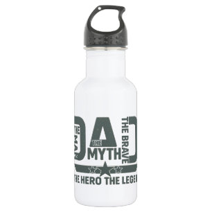 The Man, The Myth, The Brave, The Hero, The Legend 532 Ml Water Bottle