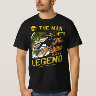 The Man The Myth The Fishing Legend v4  T-Shirt