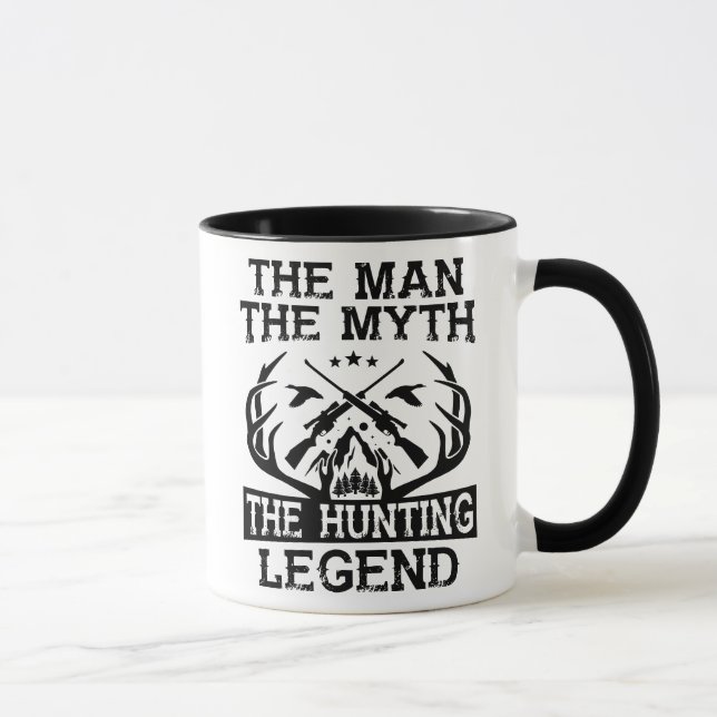 The Man The Myth The Hunting Legend - Camp Mug (Right)