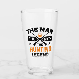 The Man The Myth The Hunting Legend - Deer Glass