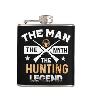 The Man The Myth The Hunting Legend - Deer Hip Flask