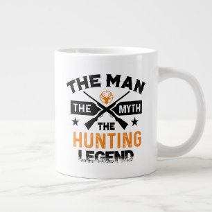 The Man The Myth The Hunting Legend - Deer Large Coffee Mug