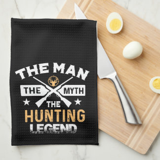 The Man The Myth The Hunting Legend - Deer Tea Towel