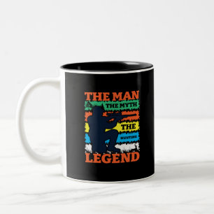 The Man The Myth The Hunting Legend-Hunting-Funny Two-Tone Coffee Mug