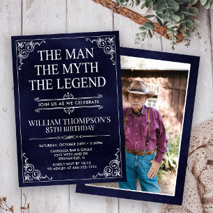 The Man The Myth The Legend 85th Birthday Invitation