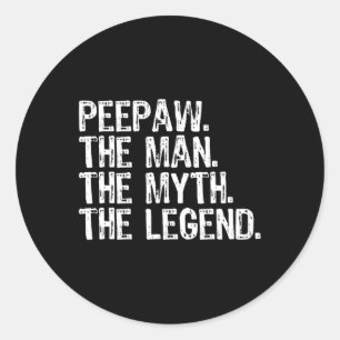 The Man The Myth The Legend Bunnyaw Funny Cool Classic Round Sticker