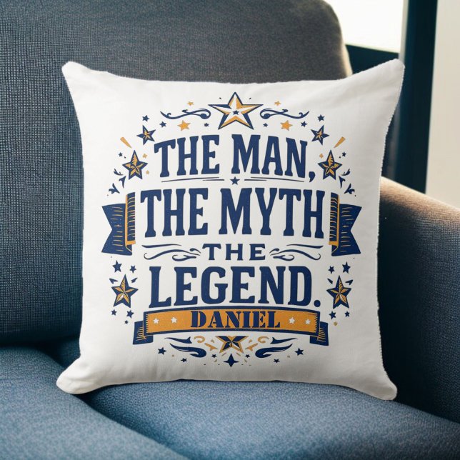 The Man The Myth The Legend | Custom Father's Day Cushion (Creator Uploaded)
