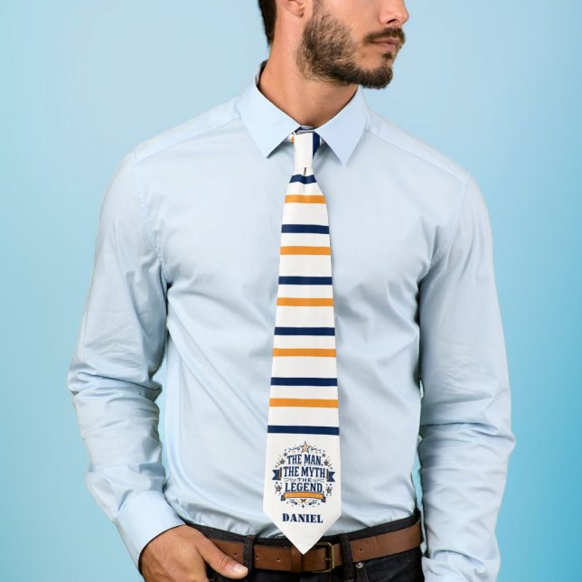 The Man The Myth The Legend | Custom Father's Day Tie (Creator Uploaded)