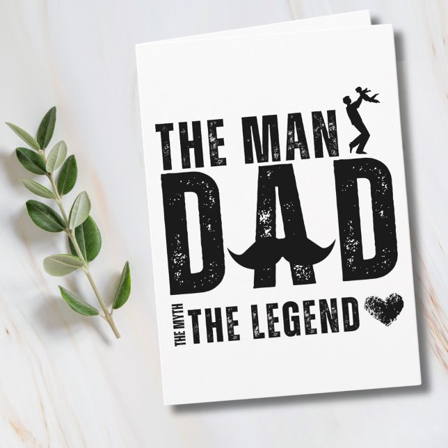 The Man The Myth The Legend DAD Cool Father's Day Card (Creator Uploaded)