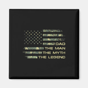 The Man The Myth The Legend Fathers Day Camo Us Fl Magnet