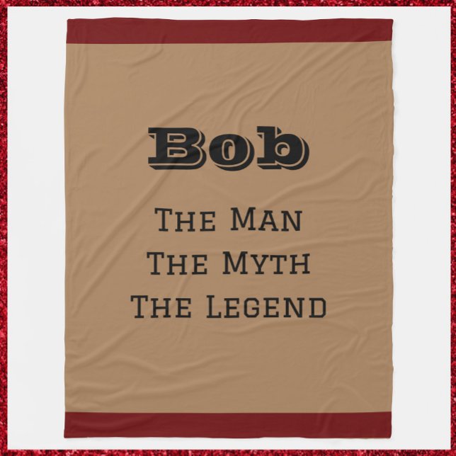The Man The Myth The Legend Fleece Blanket (Creator Uploaded)