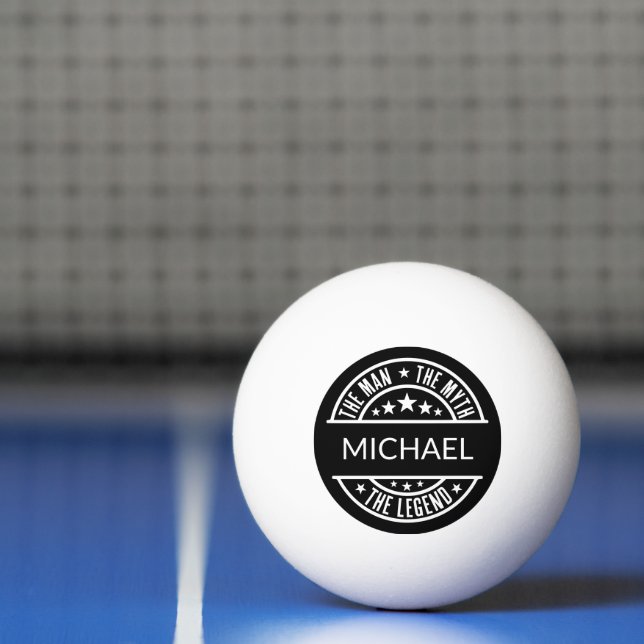 The Man The Myth The Legend Funny Custom Name  Ping Pong Ball (Net)