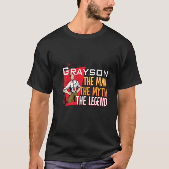 The man the myth the legend Grayson Premium T-Shirt (Front)