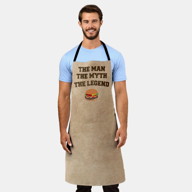 The Man The Myth The Legend Grill Apron (Worn)