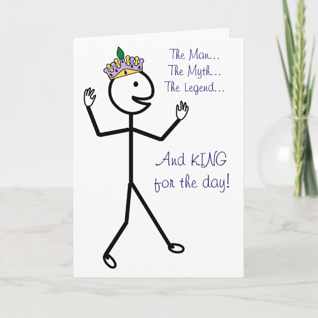 The Man The Myth The Legend - Happy Father's Day Card (Front)