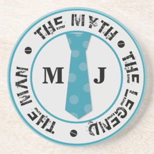The man the myth the legend personalised name coaster