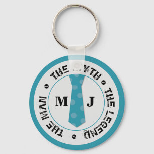 The man the myth the legend personalised name key ring