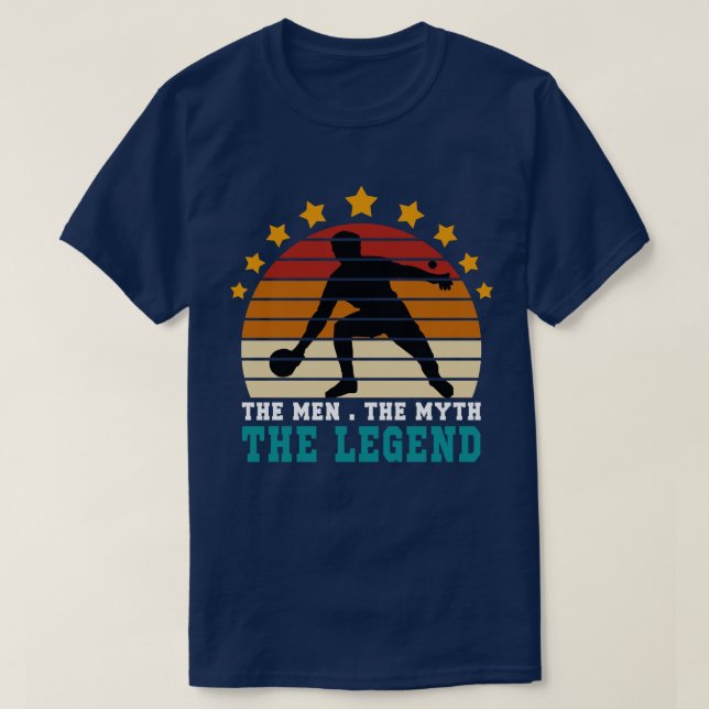 The Man The Myth The Legend Ping Pong T-Shirt (Design Front)