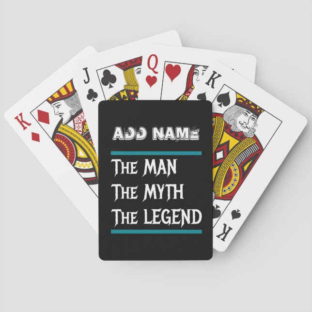 The Man The Myth The Legend Playing Cards (Back)