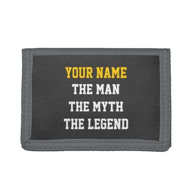 The man The myth The legend wallets for men (Front)