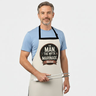 The Man The Myth The Marinade BBQ Apron