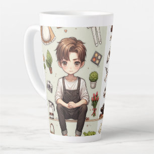 The man, the woman ver. 1 latte mug