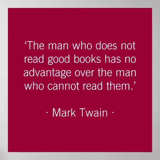 The man who does not read good books poster (Front)