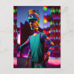 The Man Who Spiked My Coffee - Ken Gauge Art Postcard