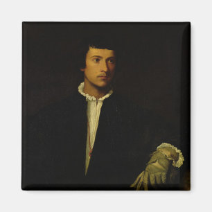 The Man with a Glove, c.1520 Magnet