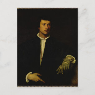 The Man with a Glove, c.1520 Postcard