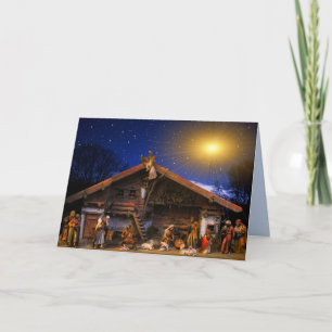 the manger greeting card