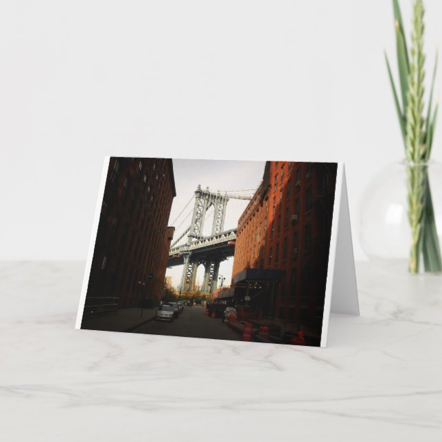 The Manhattan Bridge, A Street View Card (Front)