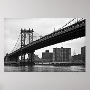 The Manhattan Bridge in New York City Poster