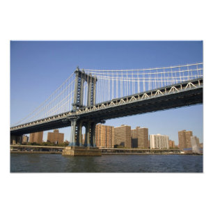 The Manhattan Bridge spanning the East River 2 Photo Print