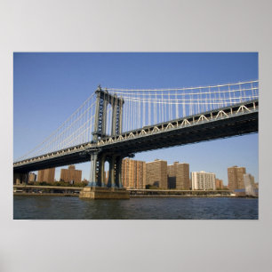 The Manhattan Bridge spanning the East River 2 Poster