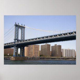 The Manhattan Bridge spanning the East River Poster
