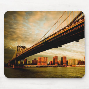 The Manhattan bridge view from Brooklyn side (NYC) Mouse Pad