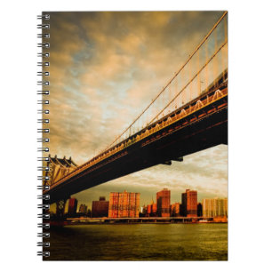 The Manhattan bridge view from Brooklyn side (NYC) Notebook