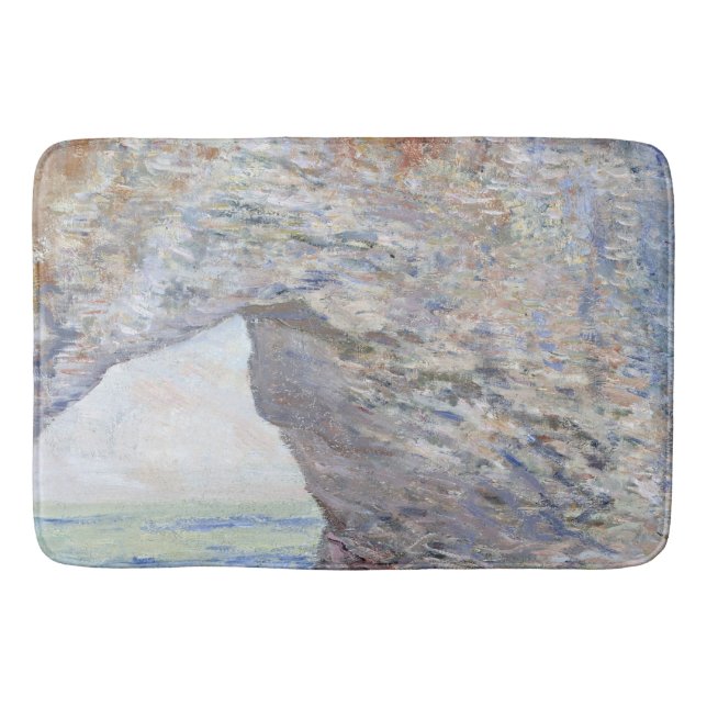 The Manneporte near Étretat by Claude Monet Bath Mat (Front)