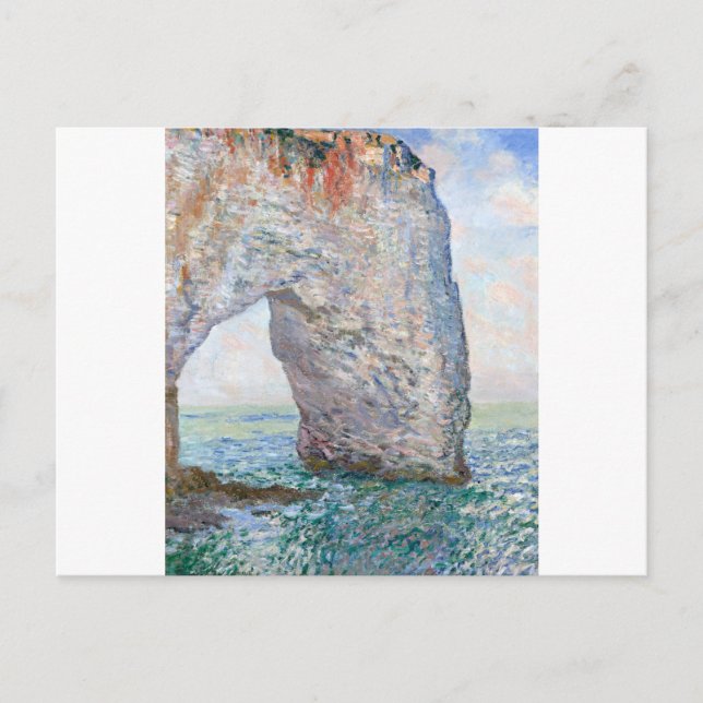 The Manneporte near Etretat by Claude Monet Postcard (Front)