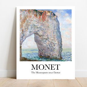 The Manneporte near Étretat by Claude Monet Poster