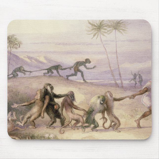 The Manners and Customs of Monkeys Mouse Pad (Front)